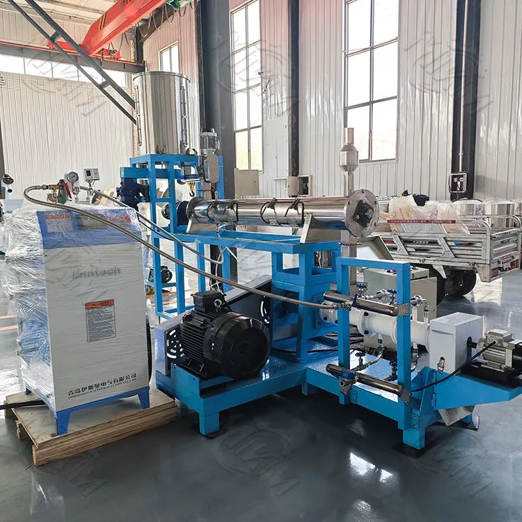 Nedves haltakarmány-extruder